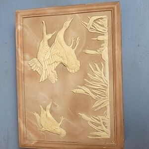 Vintage American Walnut Incolay Stone Valet Box beautiful